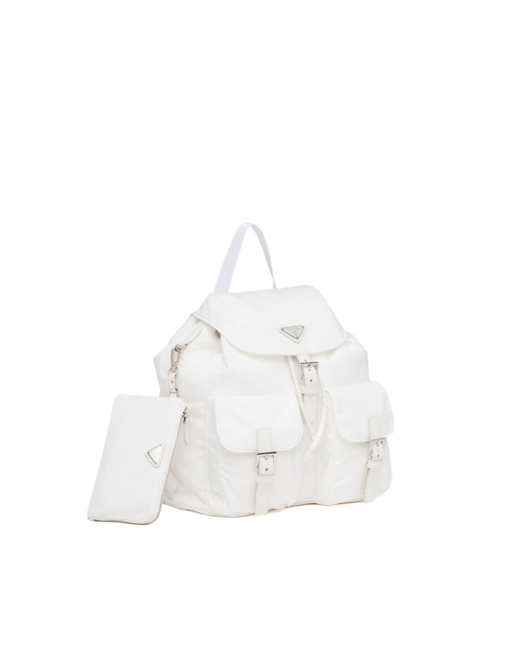 Prada Re-nylon Medium Backpack Biele | VCTGMN428