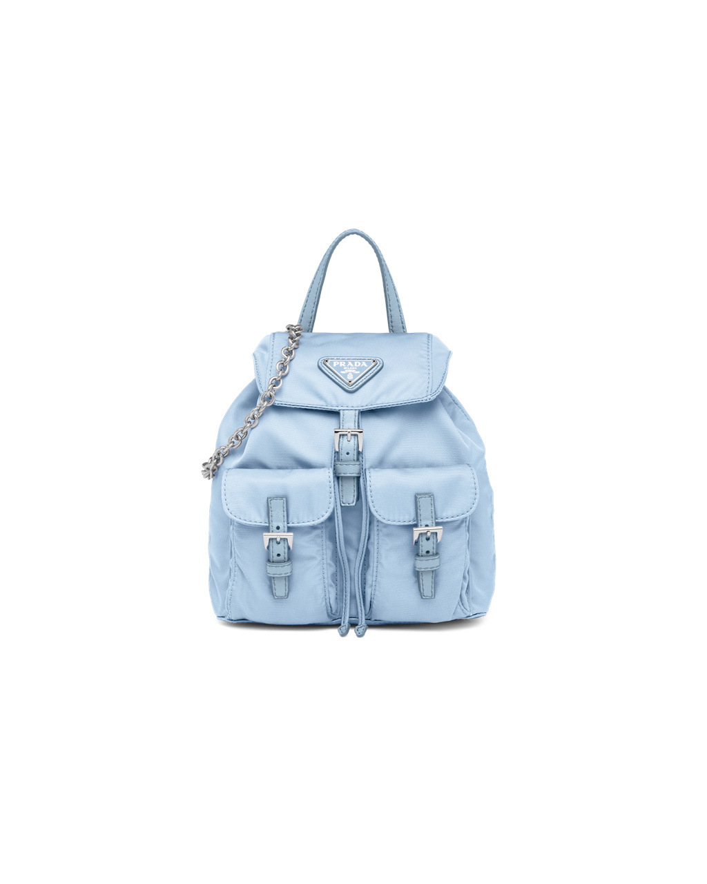 Prada Re-nylon Mini Backpack Celeste | RJBDEG371