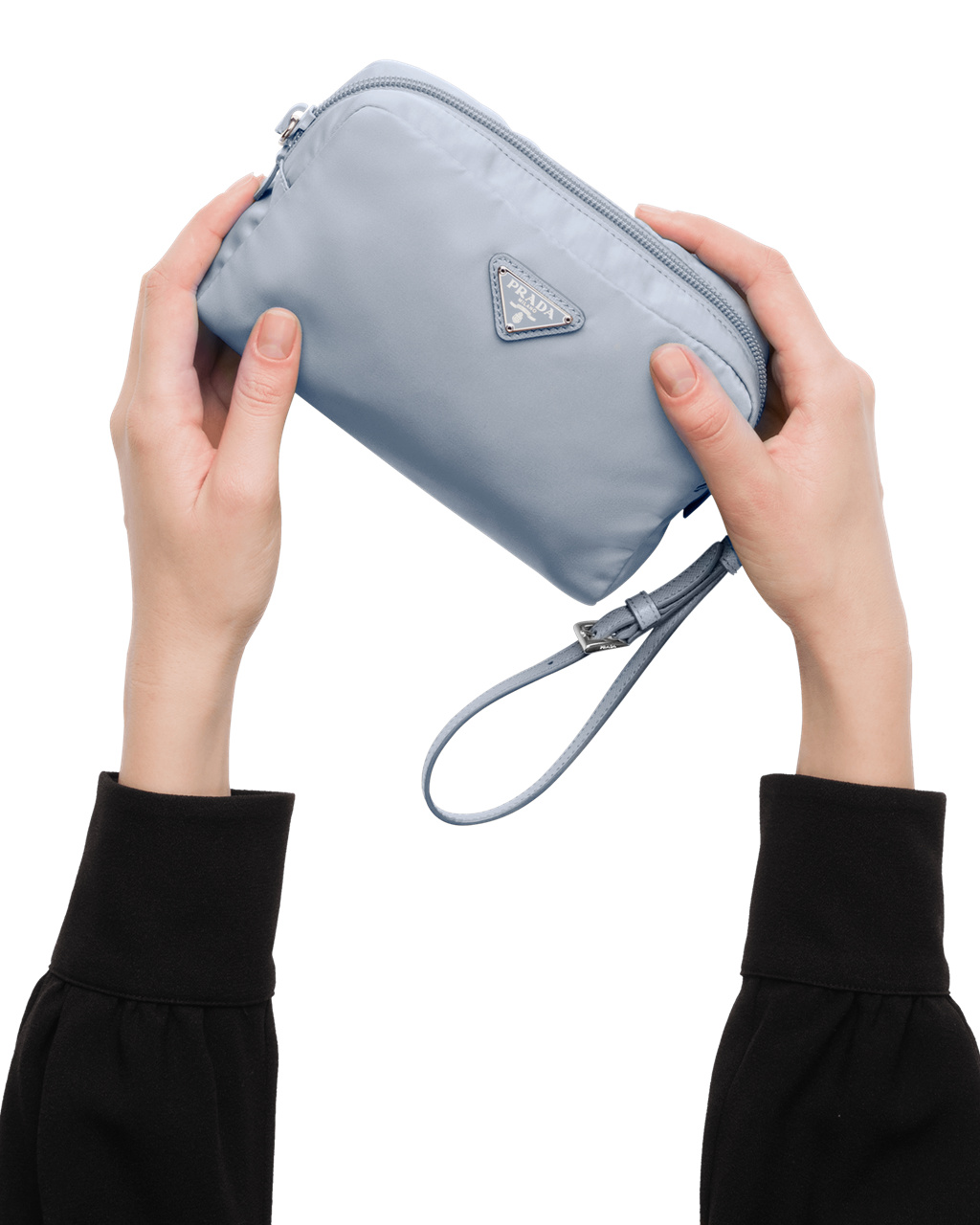 Prada Re-nylon Pouch Modre | GBRCIN527