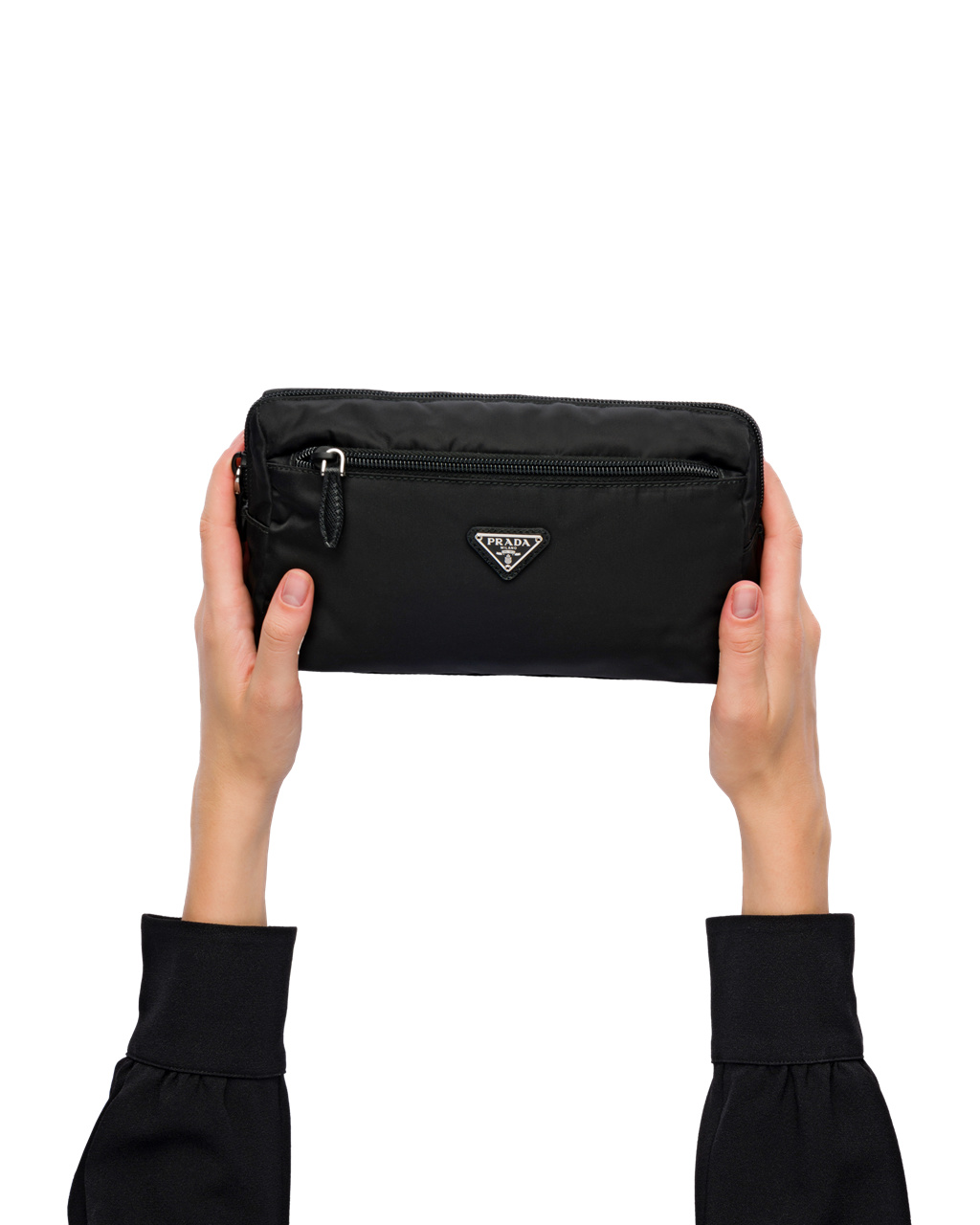 Prada Re-nylon Pouch Čierne Modre | DVKPXW097