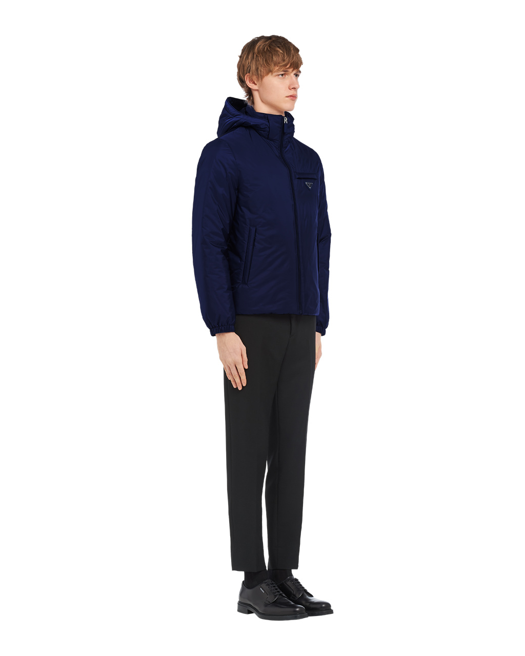 Prada Re-nylon Puffer Jacket Námornícka Modrá | DQHFJL460