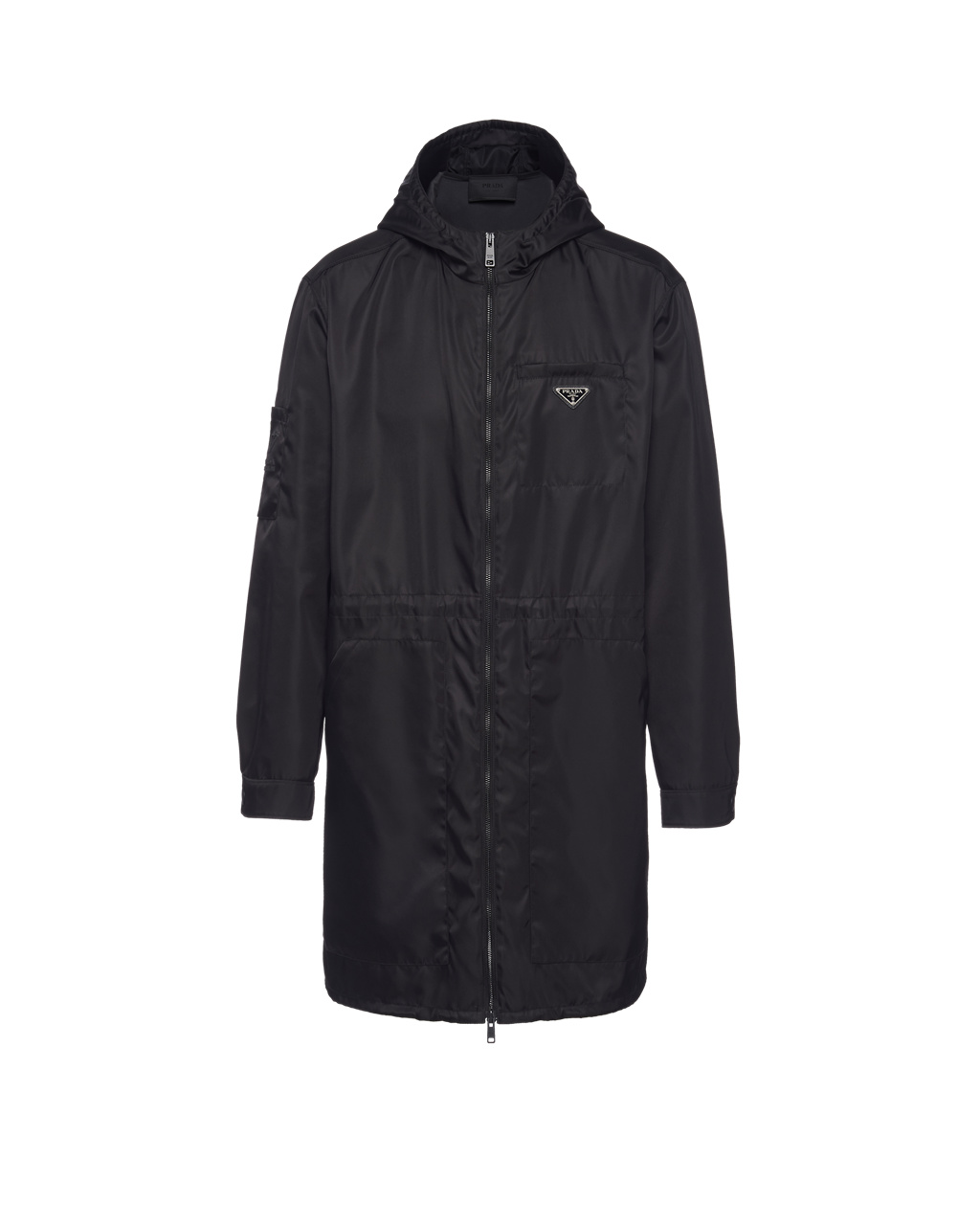 Prada Re-nylon Raincoat Čierne | HTKLUZ670