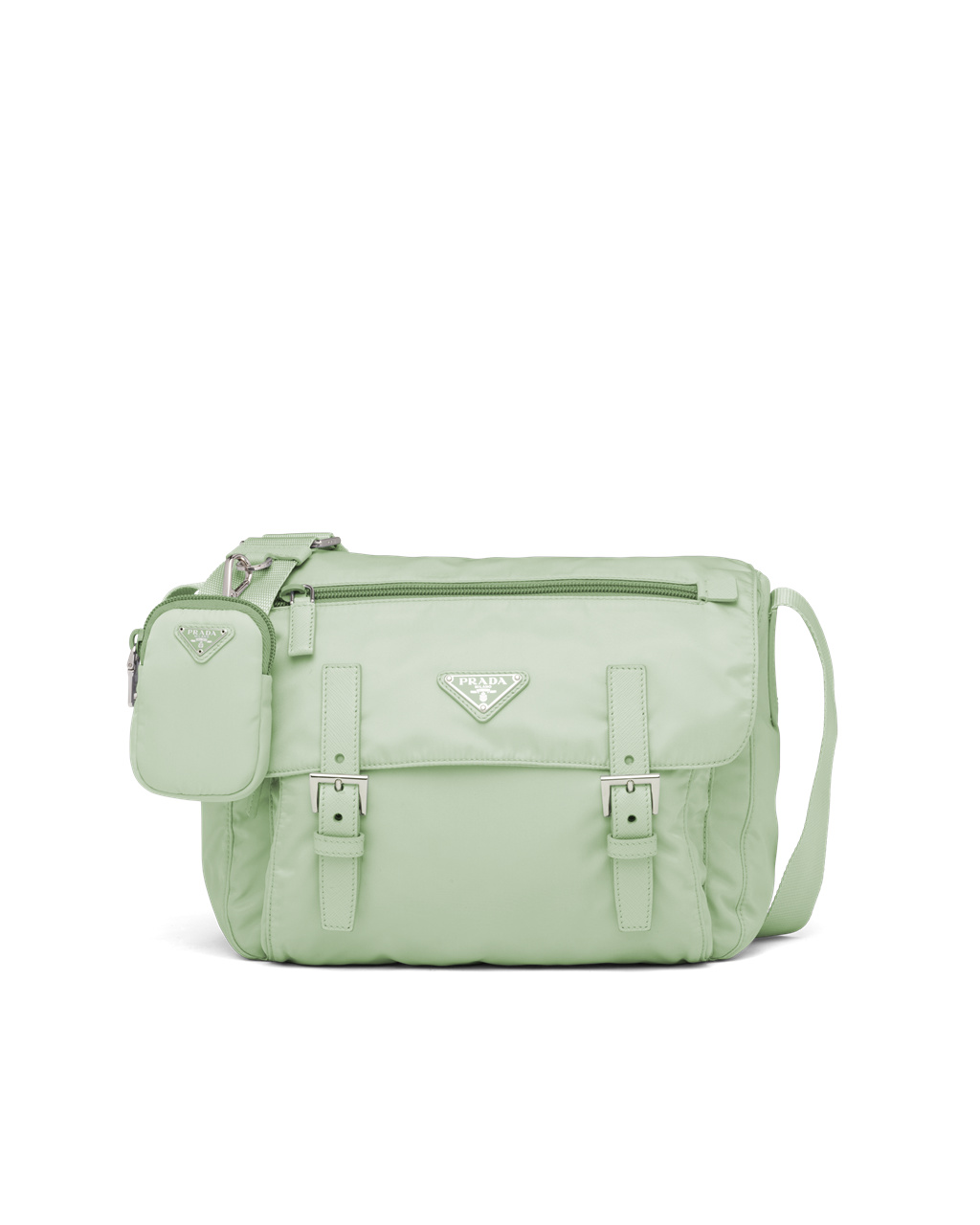 Prada Re-nylon Shoulder Bag Aqua | QKRVHX280