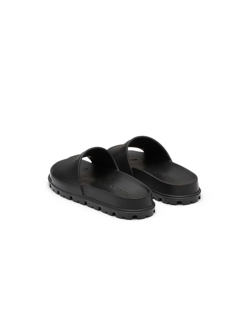 Prada Rubber Slides Čierne | TRYIUQ974