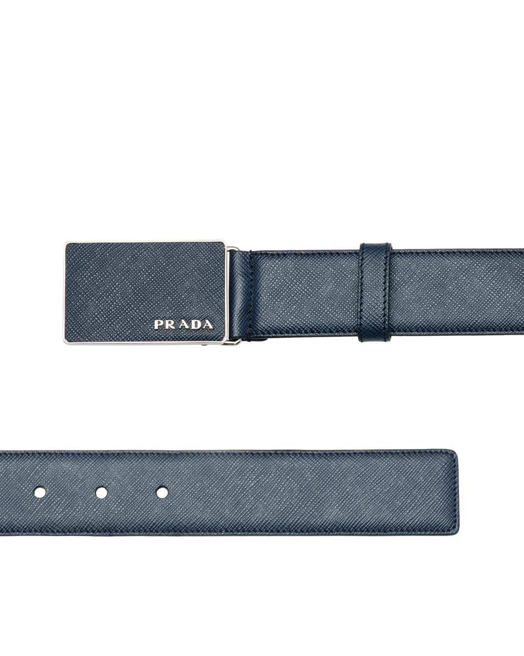 Prada Saffiano Kozene Belt Modre | YERQVF740