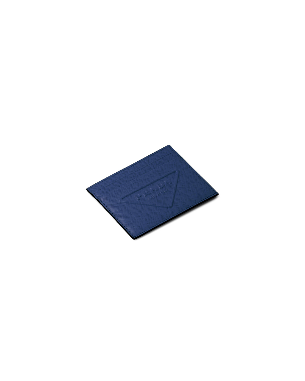 Prada Saffiano Kozene Card Holder Bluette | WQUFMJ739