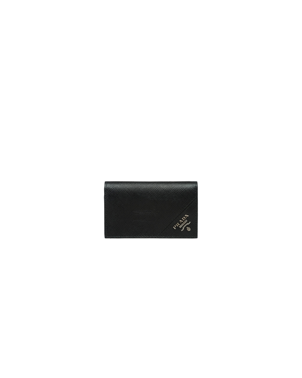 Prada Saffiano Kozene Card Holder Čierne | TNPOEI395