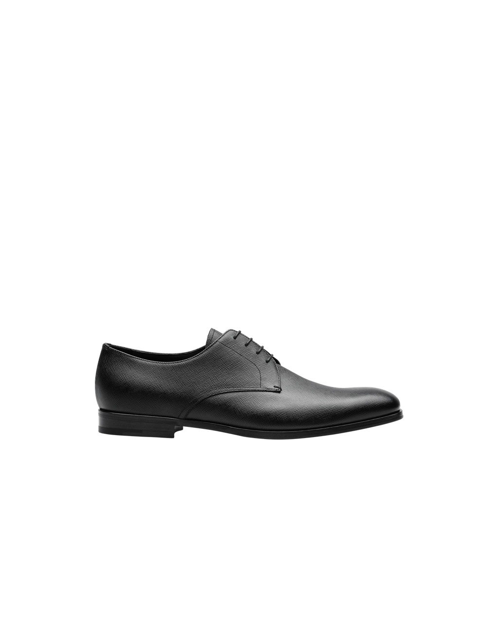 Prada Saffiano Kozene Derby Shoes Čierne | BQOLDW948