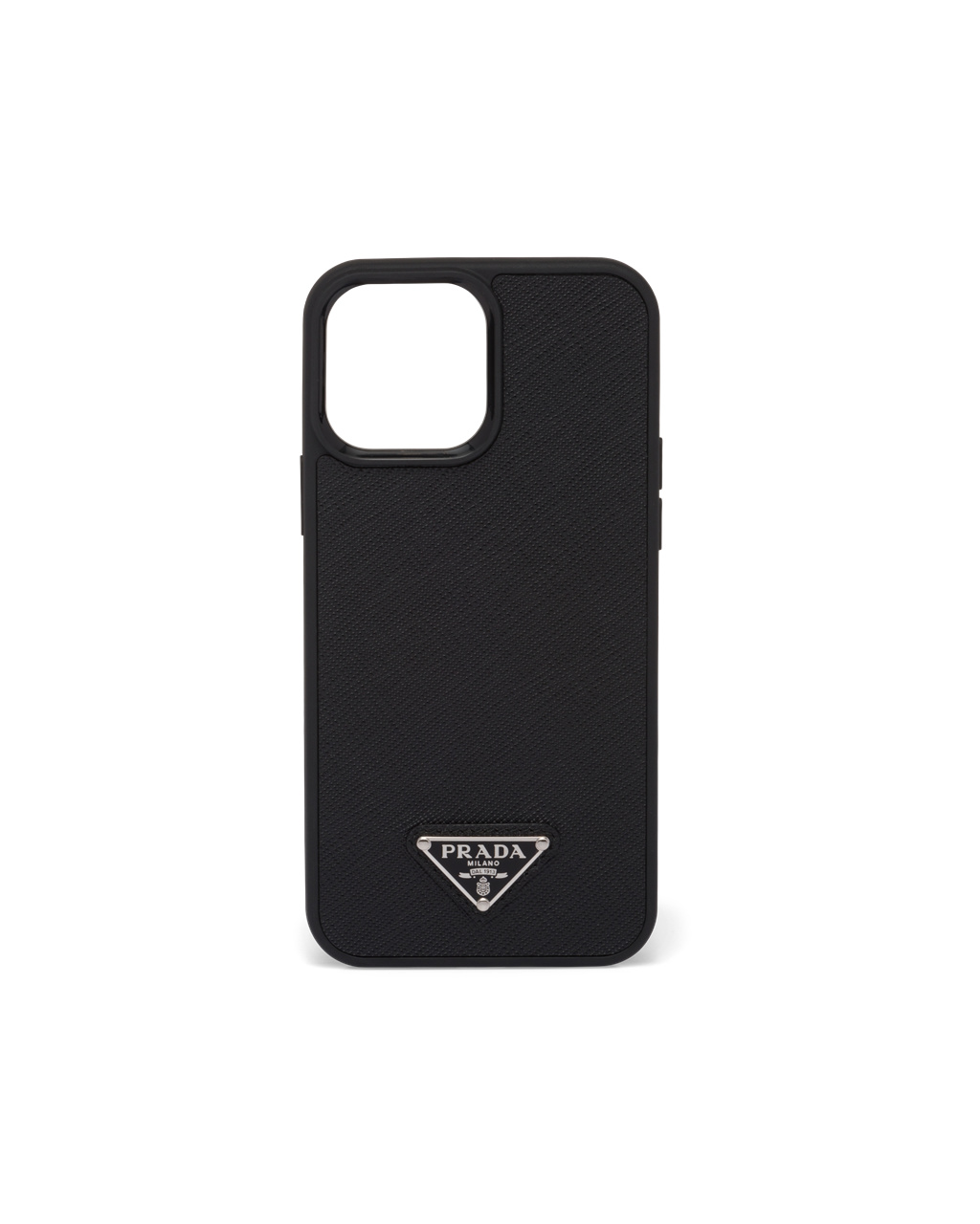 Prada Saffiano Kozene Iphone 13 Pro Max Cover Čierne | IBXFZR358