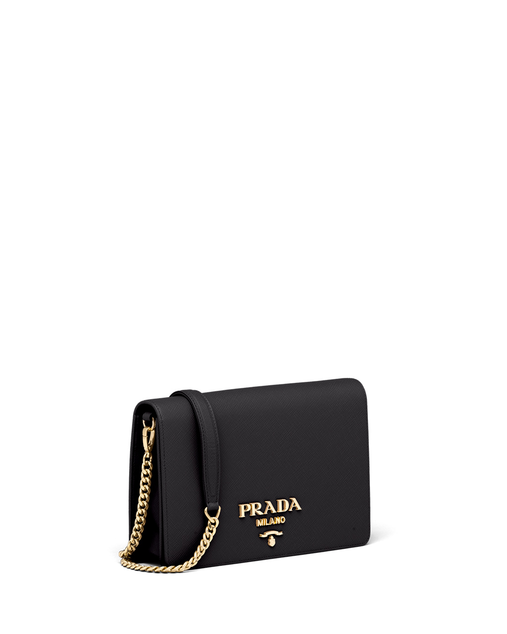 Prada Saffiano Kozene Mini Bag Čierne | MDCRXY625