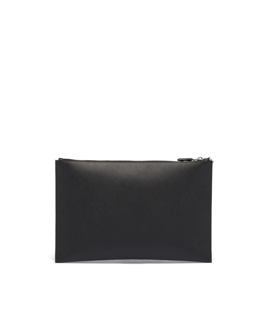 Prada Saffiano Kozene Pouch Čierne | NQHYIG980