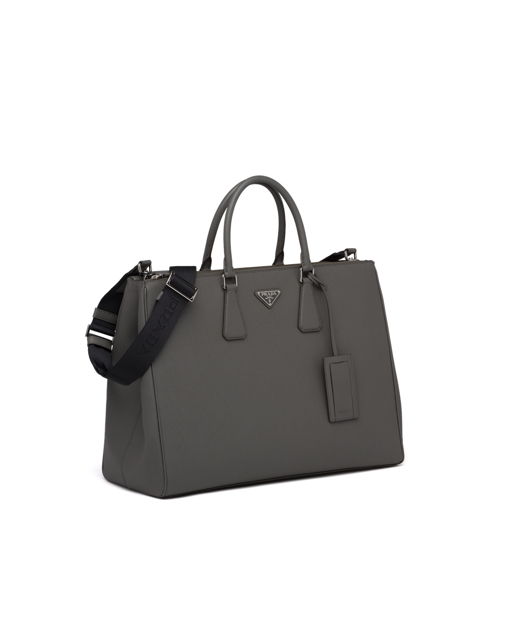 Prada Saffiano Kozene Prada Galleria Bag Marble Gray | KIHRBF563