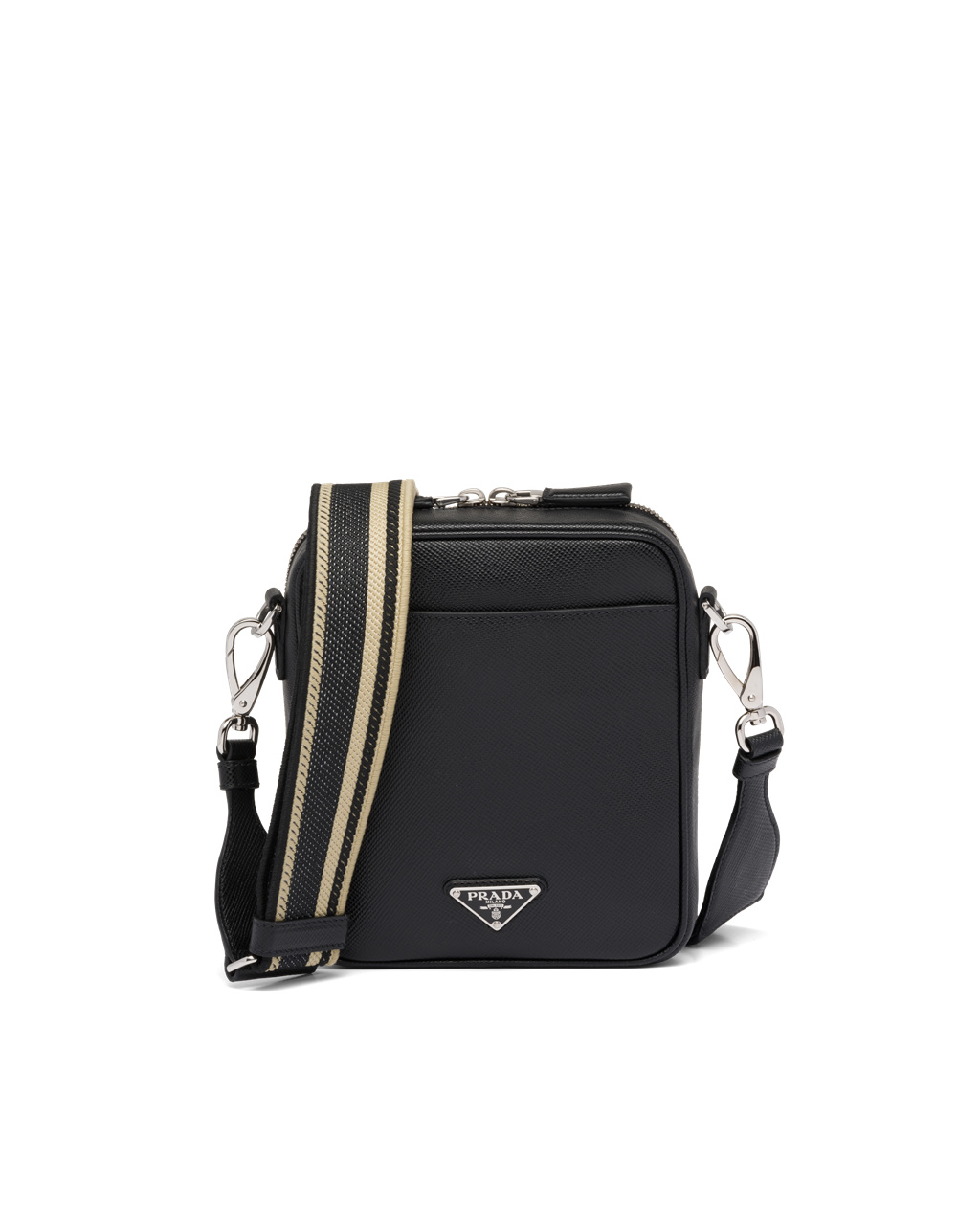 Prada Saffiano Kozene Shoulder Bag Čierne | SIYNCJ470