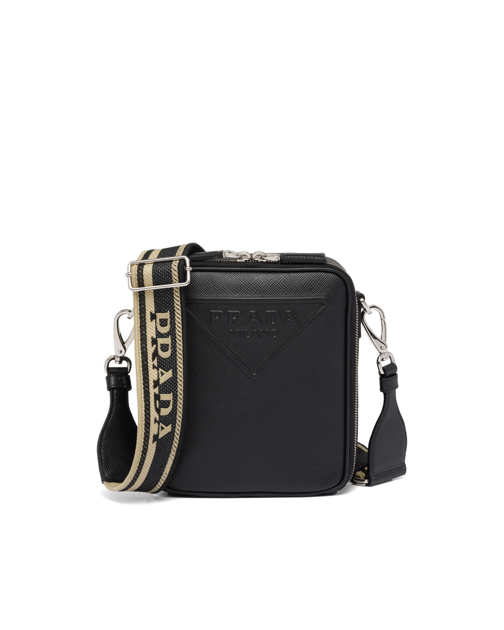 Prada Saffiano Kozene Shoulder Bag Čierne | SIYNCJ470