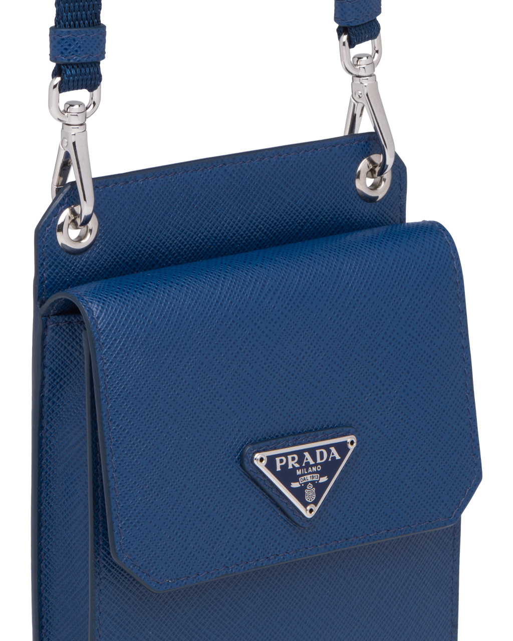 Prada Saffiano Kozene Smartphone Case Bluette | MCFTQJ270