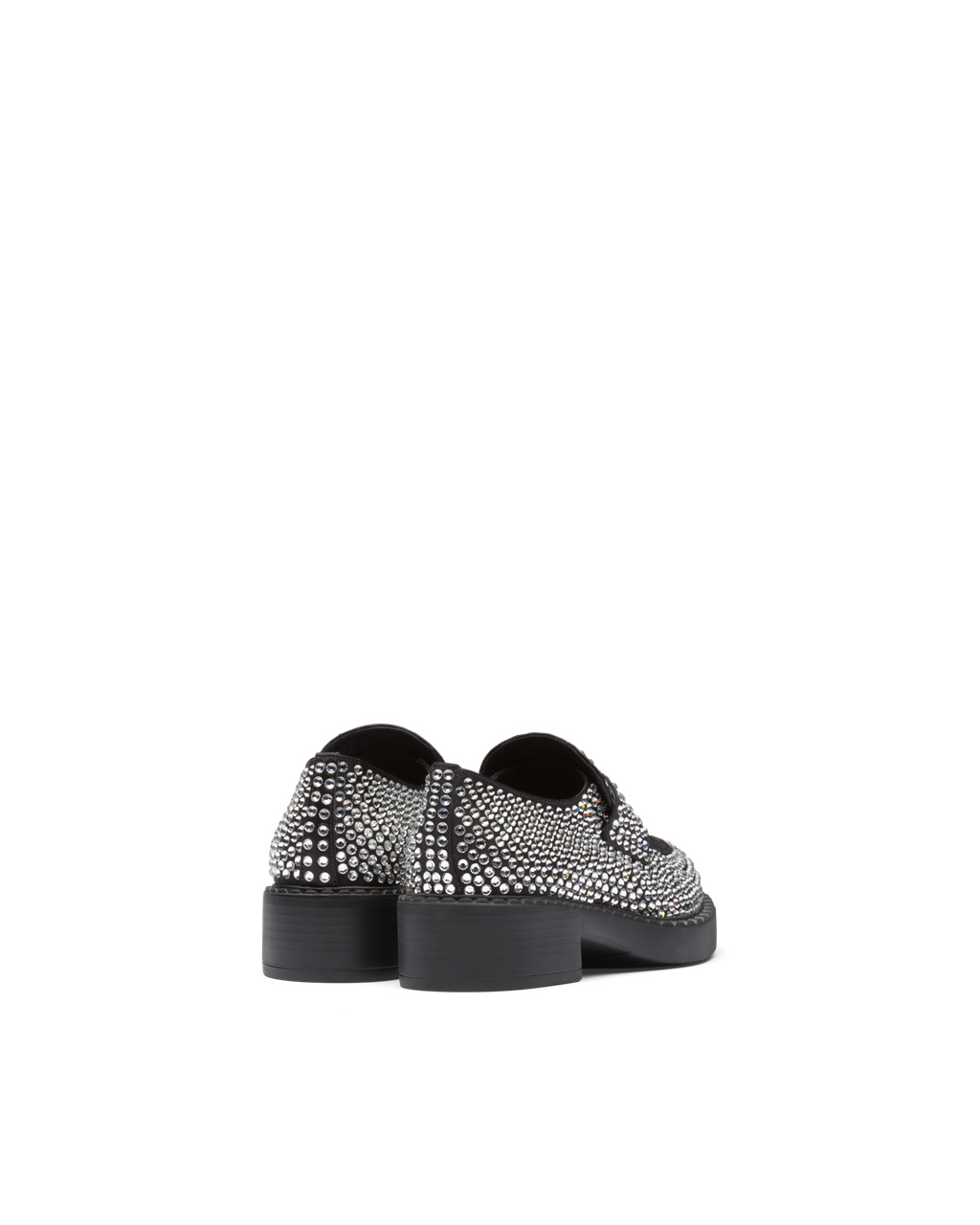 Prada Satin Loafers With Crystals Crystal | CDQBPZ198