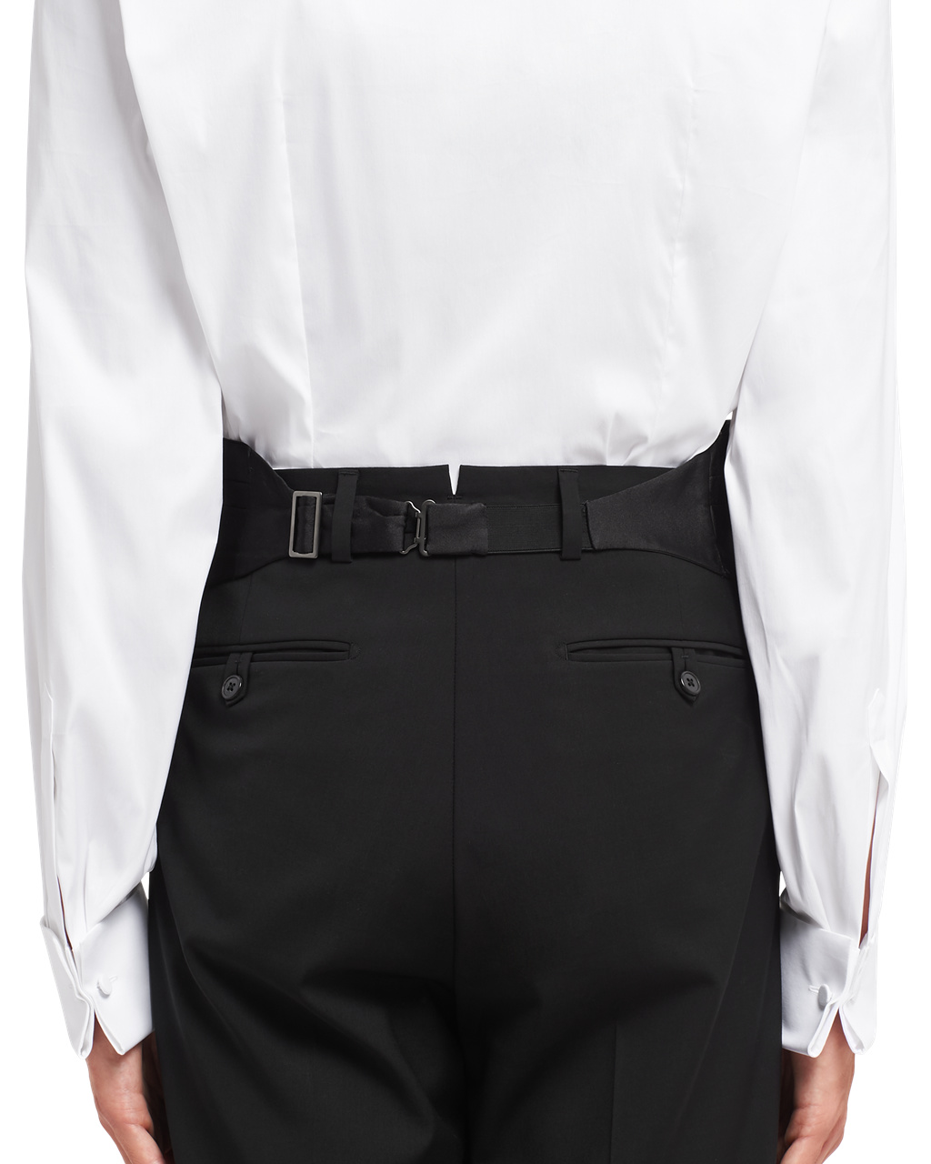 Prada Satin Tuxedo Cummerbund Čierne | OWDHUE123