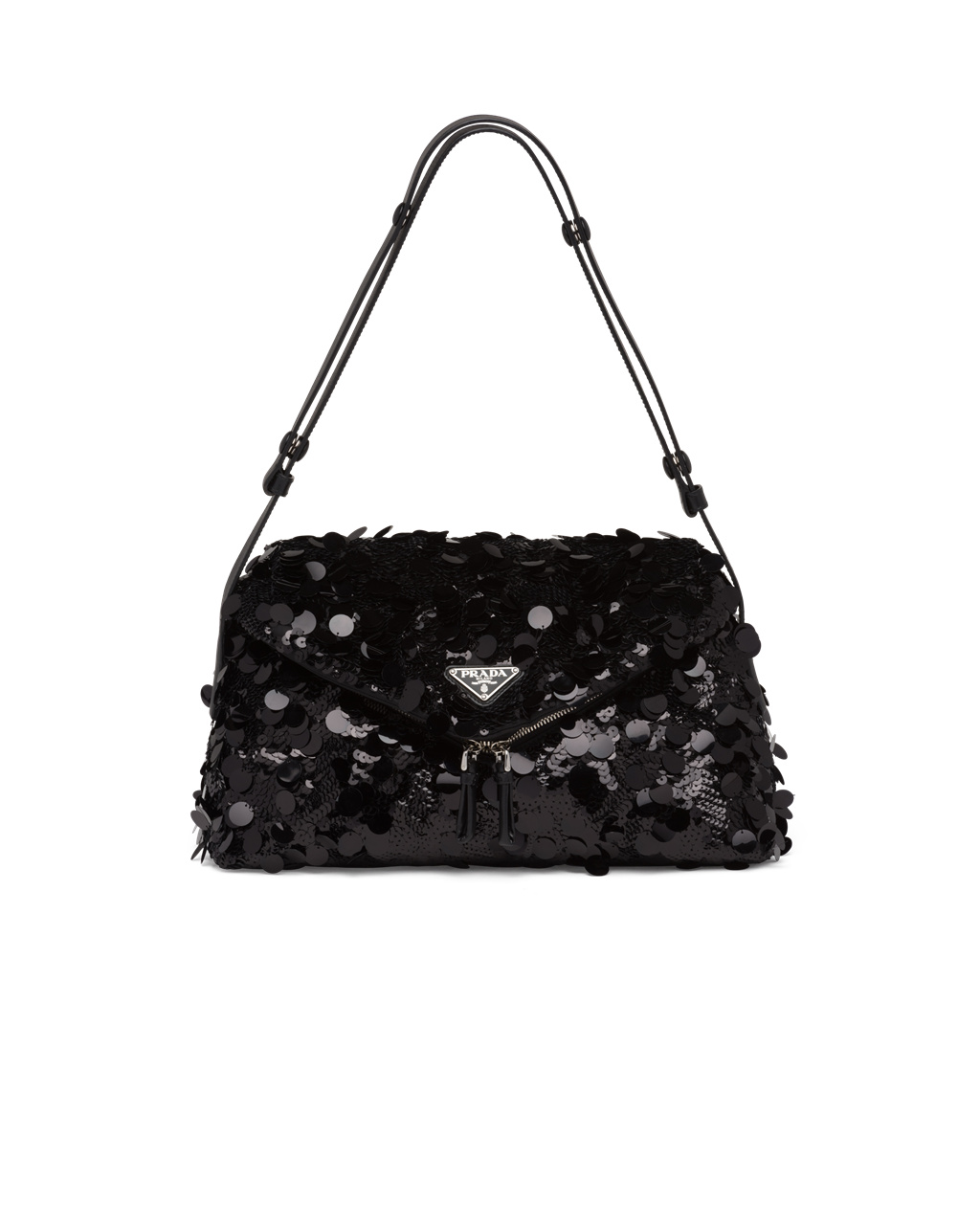 Prada Sequined And Kozene Prada Signaux Bag Čierne | WLRVSZ857