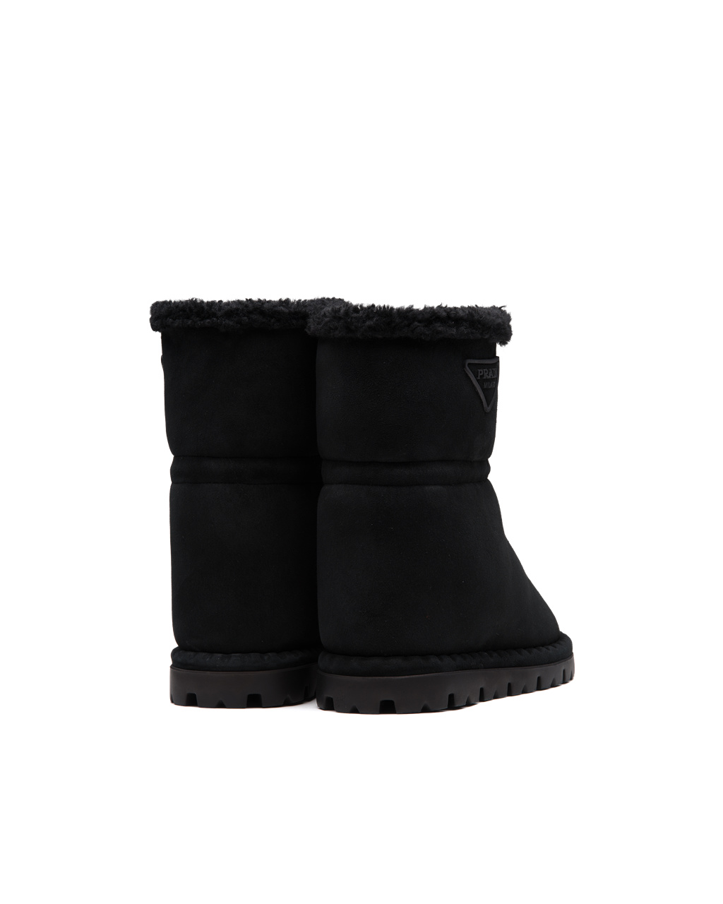 Prada Shearling Booties Čierne | VHQWPL761