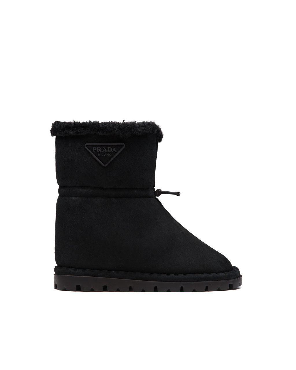 Prada Shearling Booties Čierne | VHQWPL761