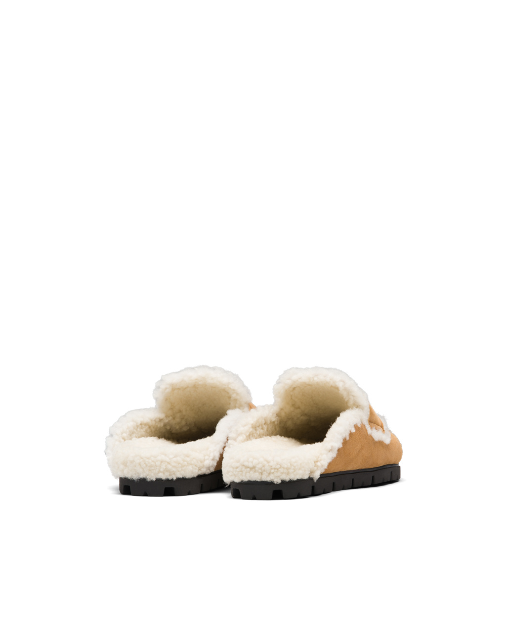 Prada Shearling Slippers Cognac | WTMXRH051