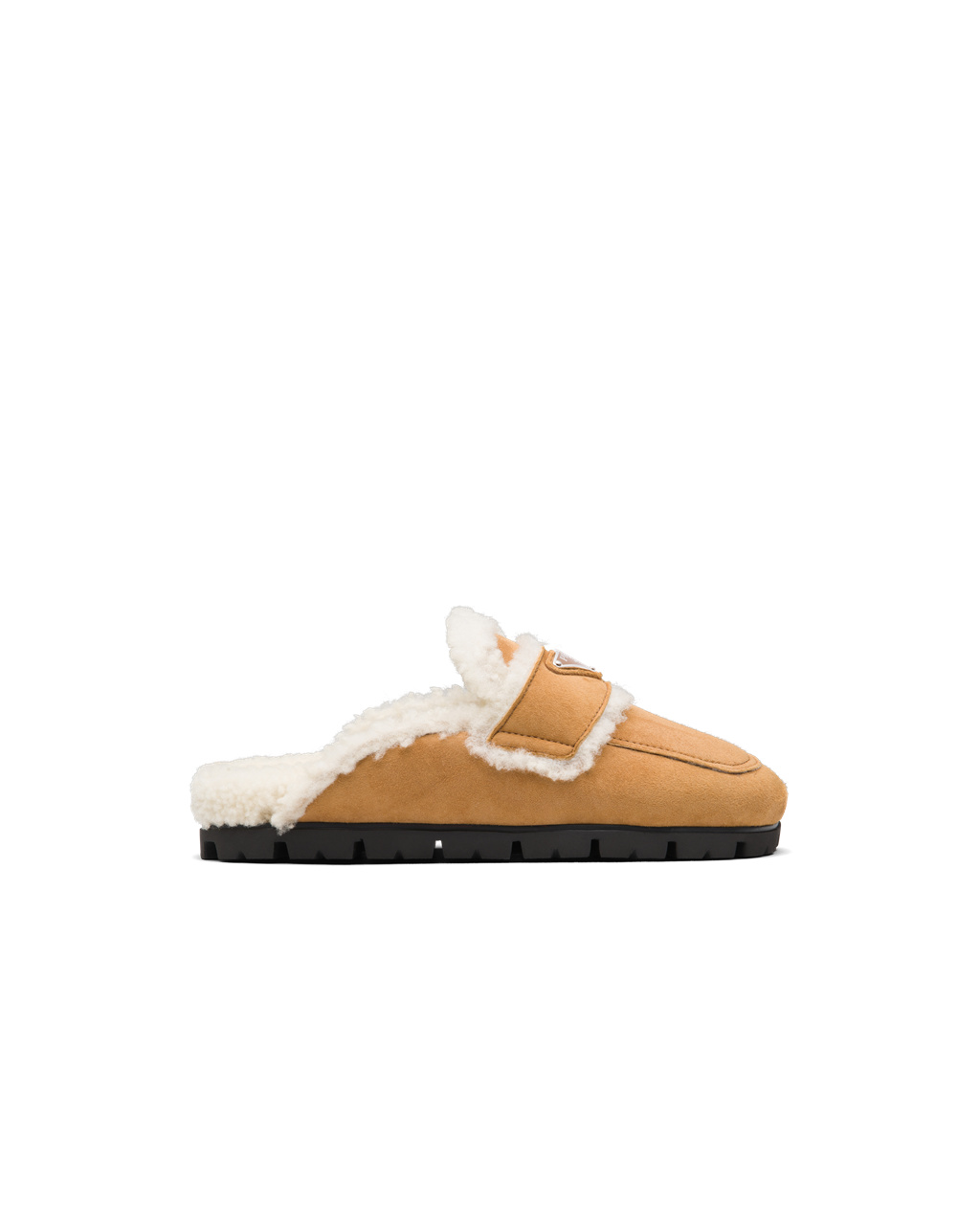 Prada Shearling Slippers Cognac | WTMXRH051