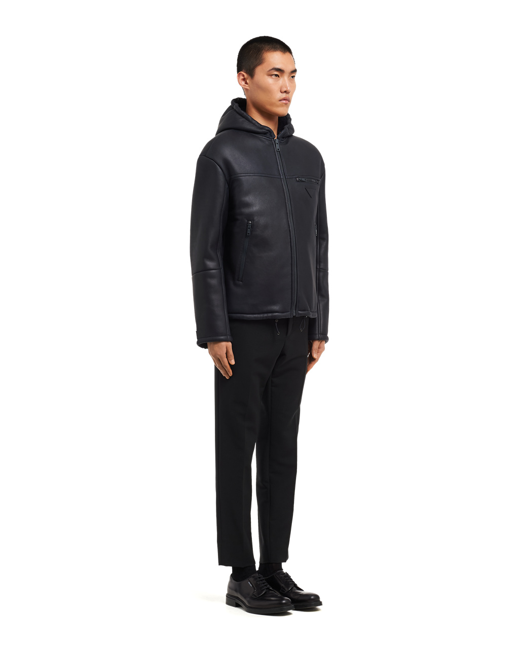 Prada Sheepskin Blouson Jacket Námornícka Modrá | IEQPUJ286