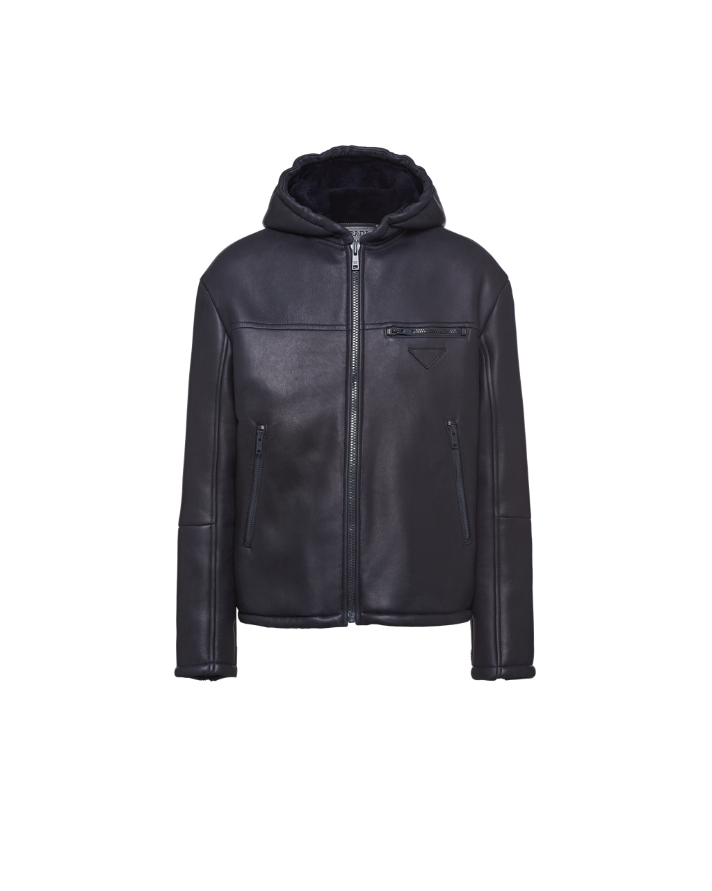 Prada Sheepskin Blouson Jacket Námornícka Modrá | IEQPUJ286