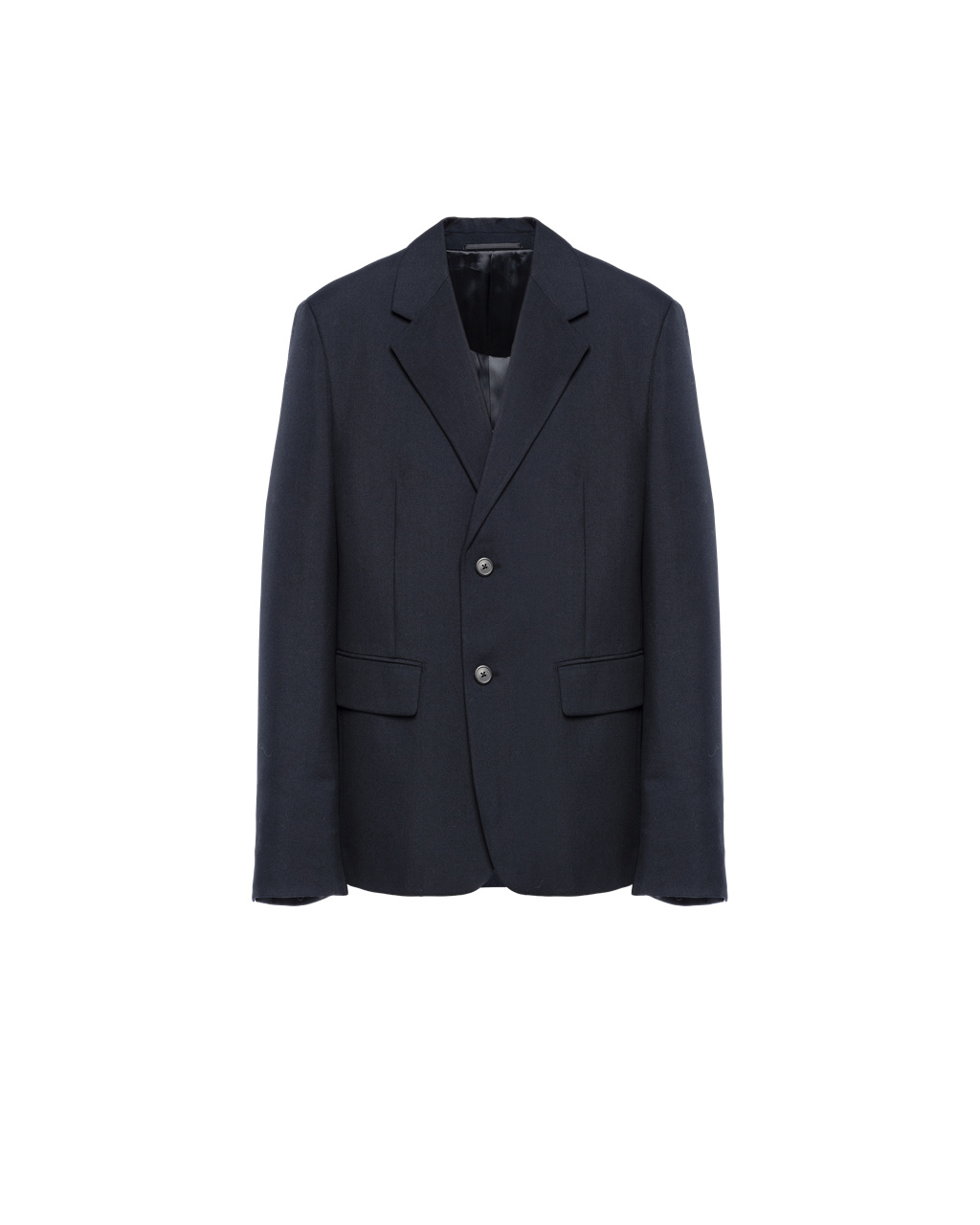 Prada Single-breasted Wool Blend Jacket Námornícka Modrá | GBQXJS380