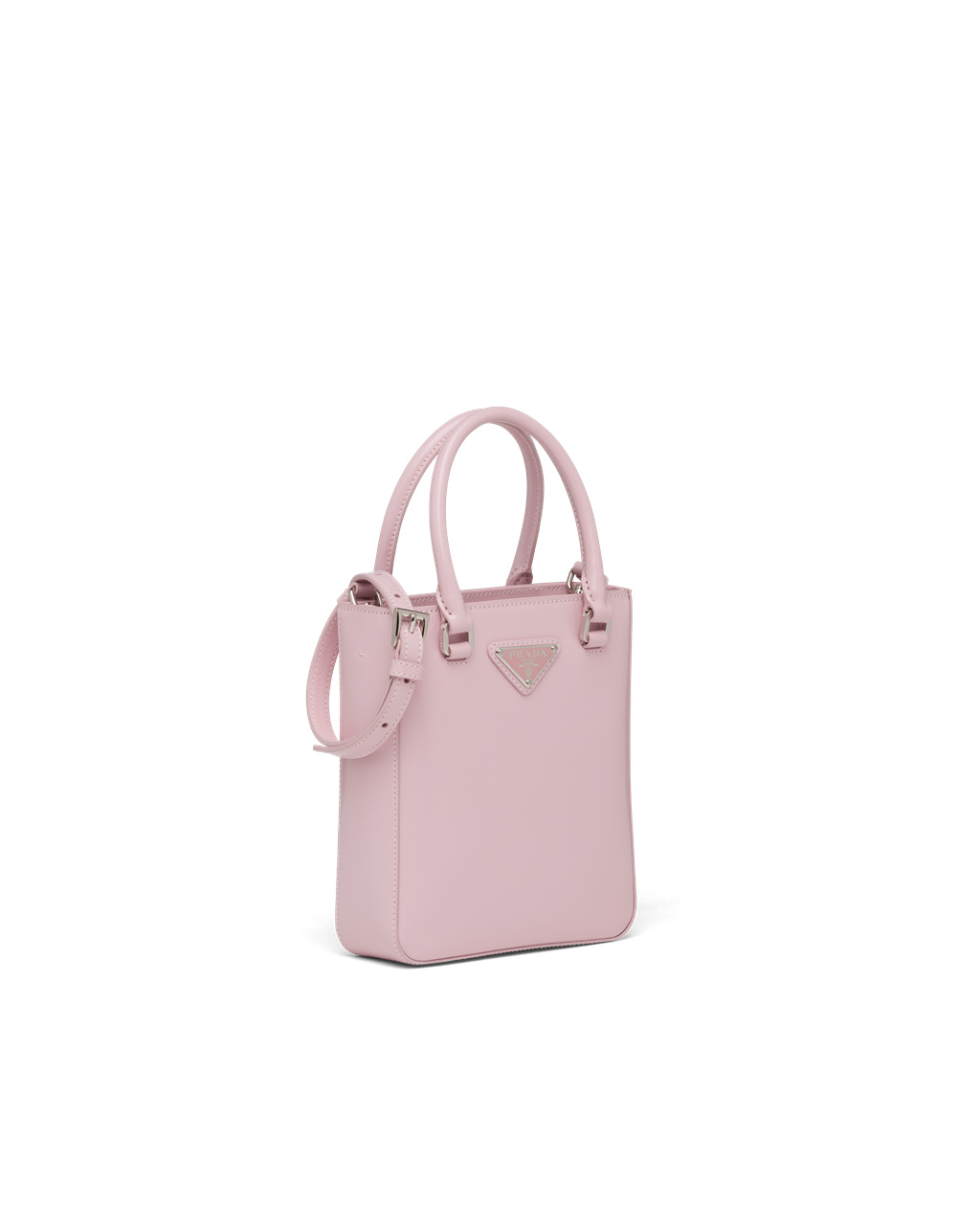 Prada Small Brushed Kozene Tote Ruzove | CMURKP312