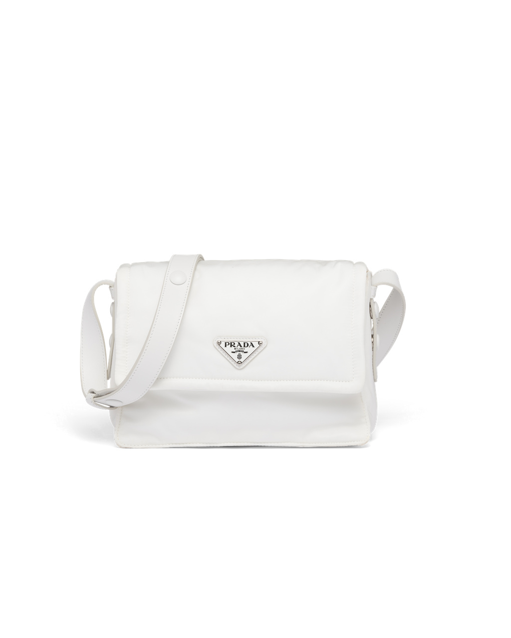 Prada Small Padded Re-nylon Shoulder Bag Biele | FOWPEY027