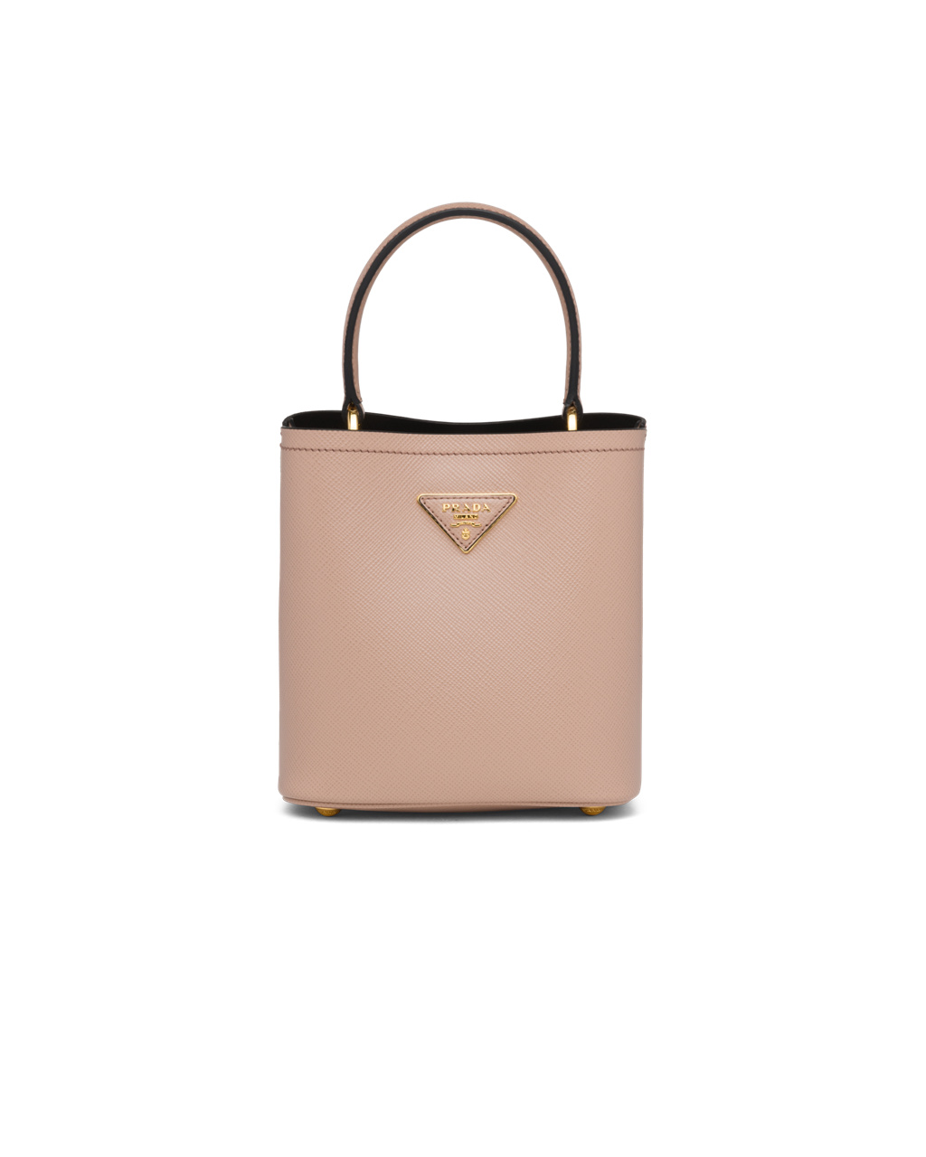 Prada Small Saffiano Kozene Prada Panier Bag Ruzove Čierne | GCBXQD976