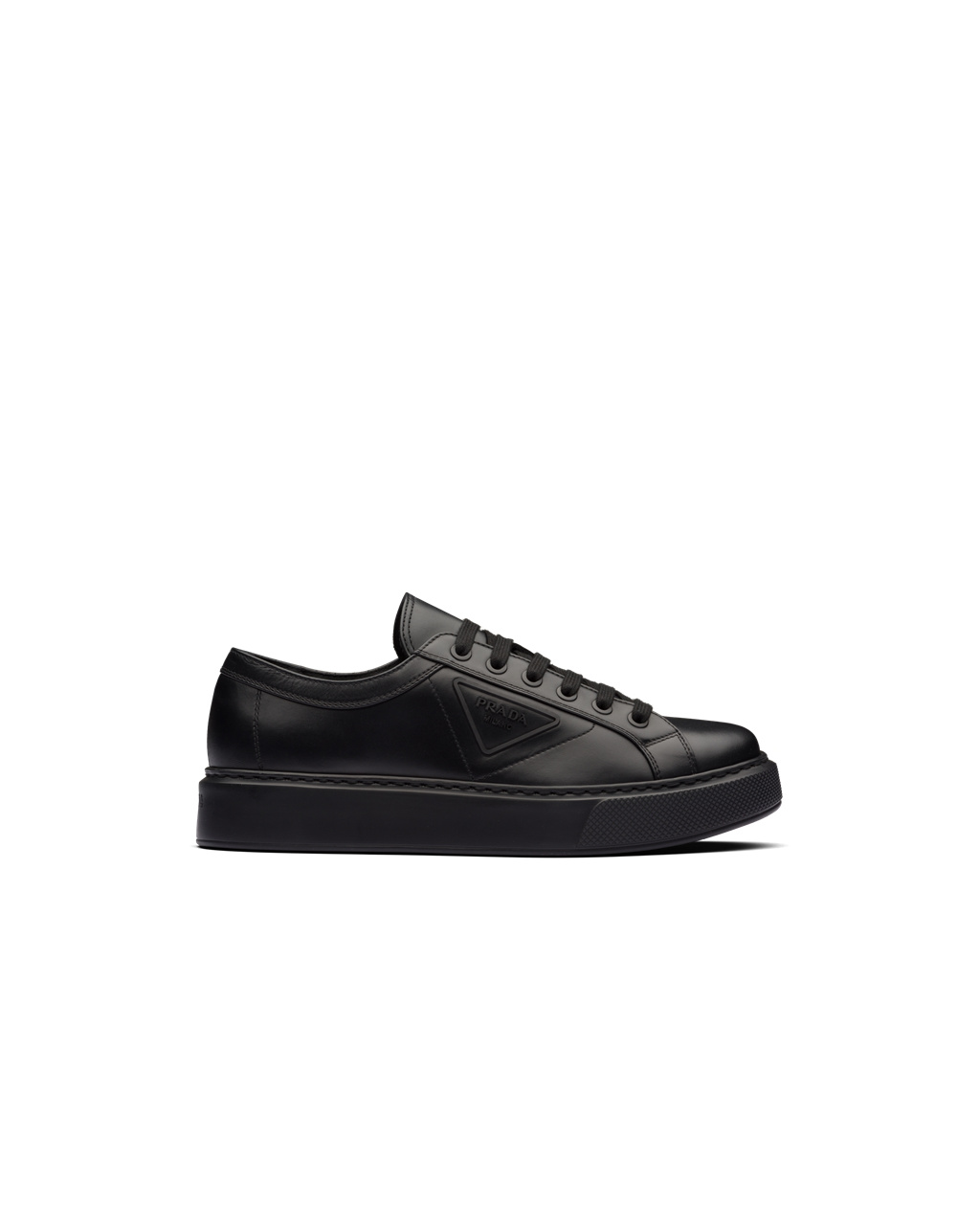 Prada Soft Calf Kozene Sneakers Čierne | BDSVNM143