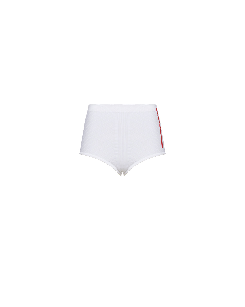 Prada Soft Rec Polyester Shorts Biele Čierne | IKMAHJ027