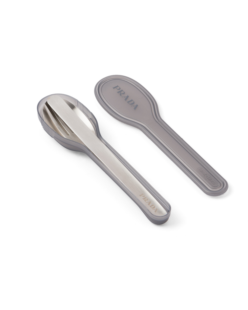 Prada Stainless Steel Cutlery Set Steel Gray | HKBELC487