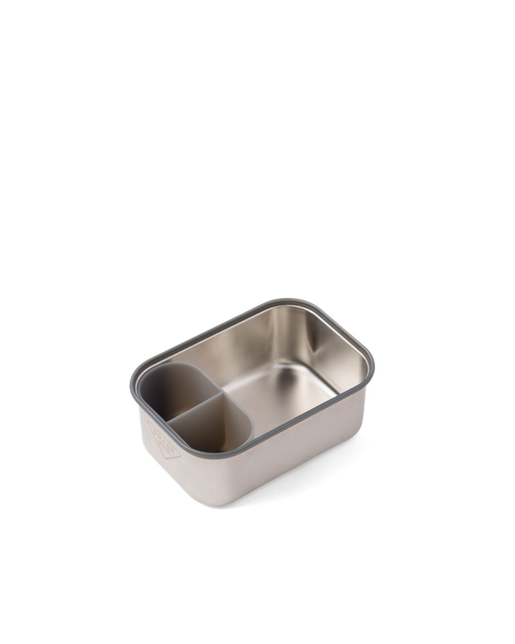 Prada Stainless Steel Sandwich Box Steel Gray | AUBYVZ983