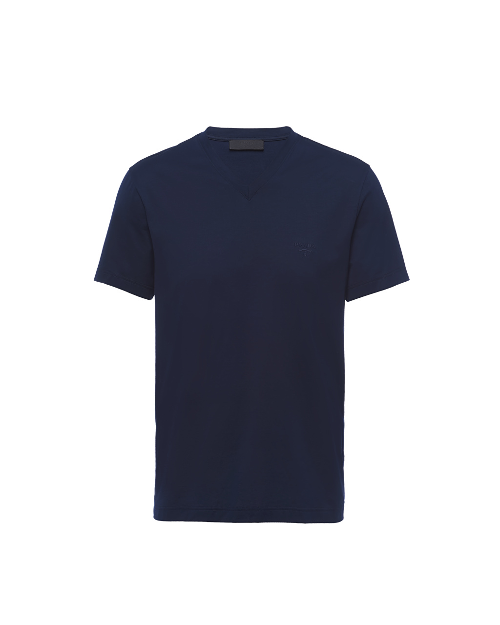 Prada Stretch Bavlnene T-shirt Námornícka Modrá | EGNHXY125