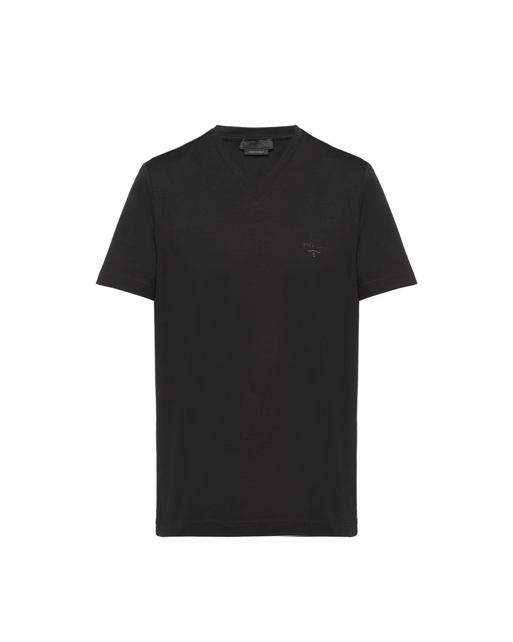 Prada Stretch Bavlnene T-shirt Čierne | FRWPGE352