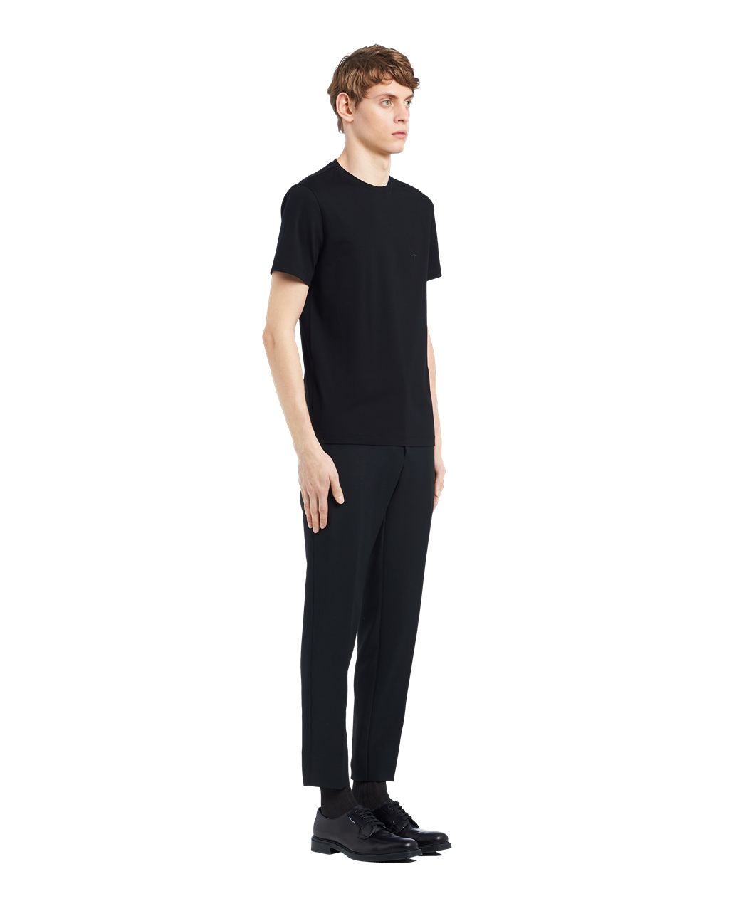 Prada Stretch Bavlnene T-shirt Čierne | RCNOBX890