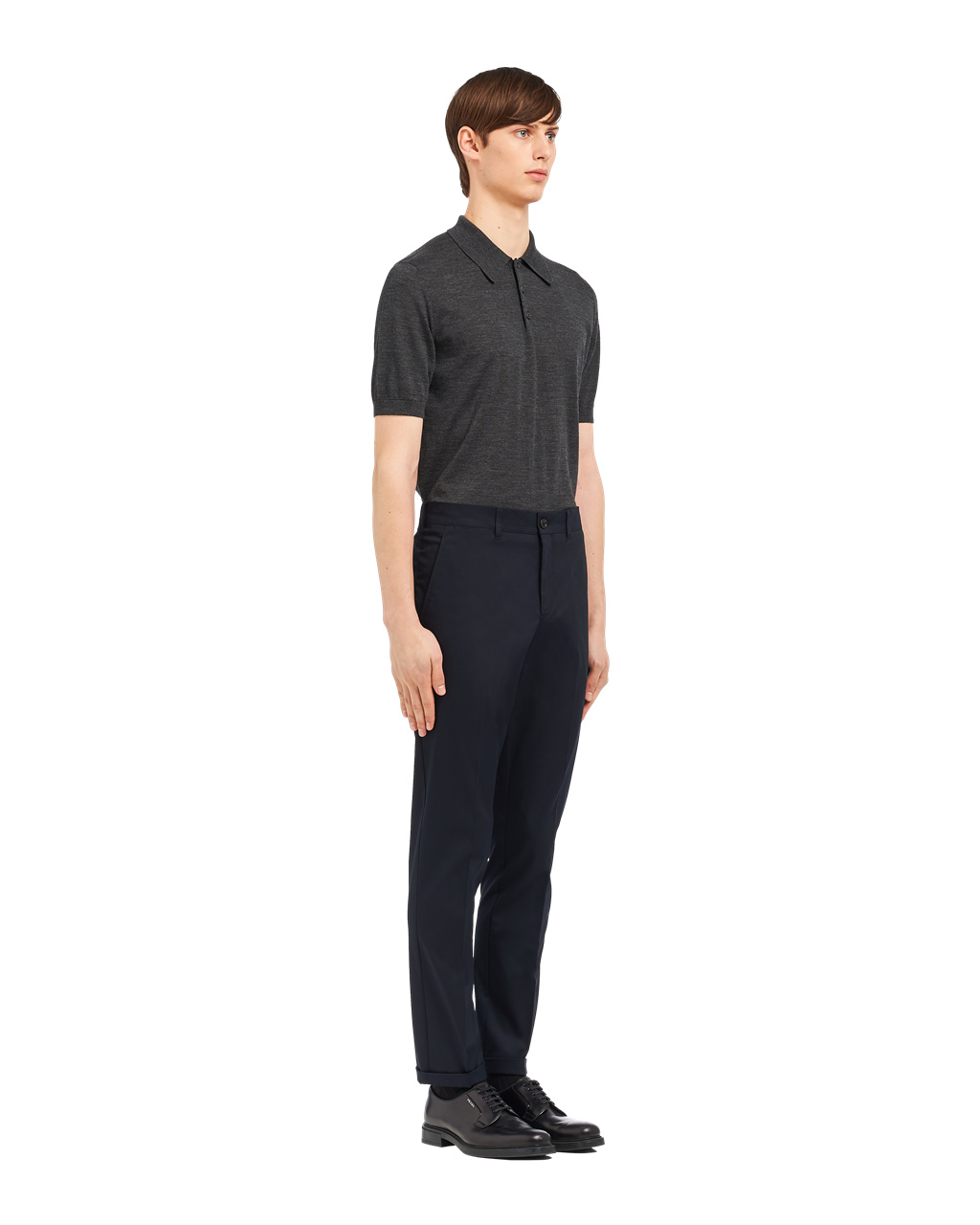 Prada Stretch Gabardine Trousers Námornícka Modrá | LHJCRX051