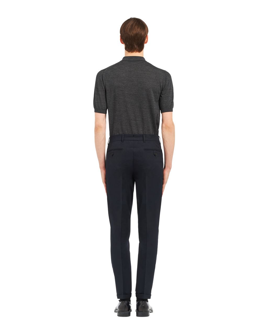 Prada Stretch Gabardine Trousers Námornícka Modrá | LHJCRX051