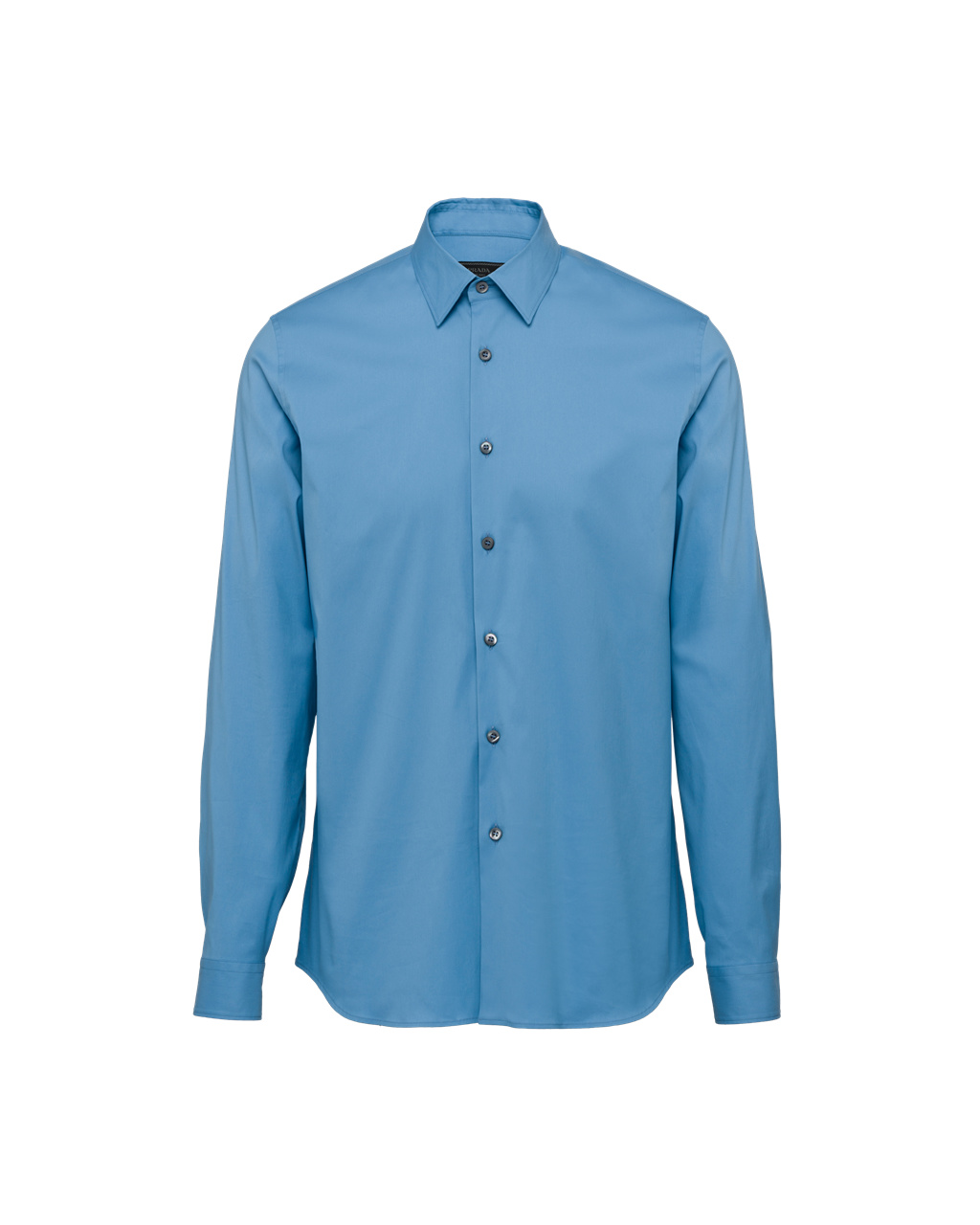 Prada Stretch Poplin Shirt Celeste | GAZYUS601