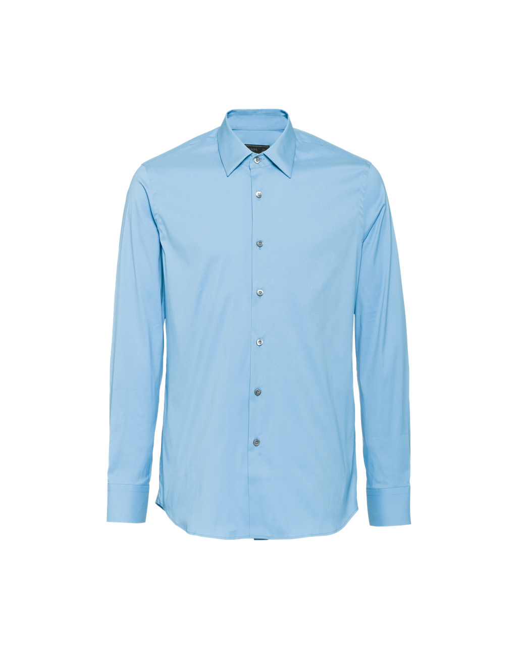 Prada Stretch Poplin Shirt Celeste | QCUSPT096