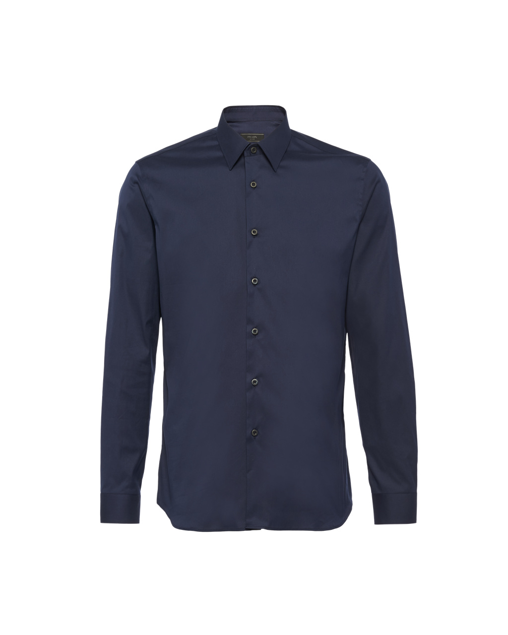 Prada Stretch Poplin Shirt Modre | FCPJYH408