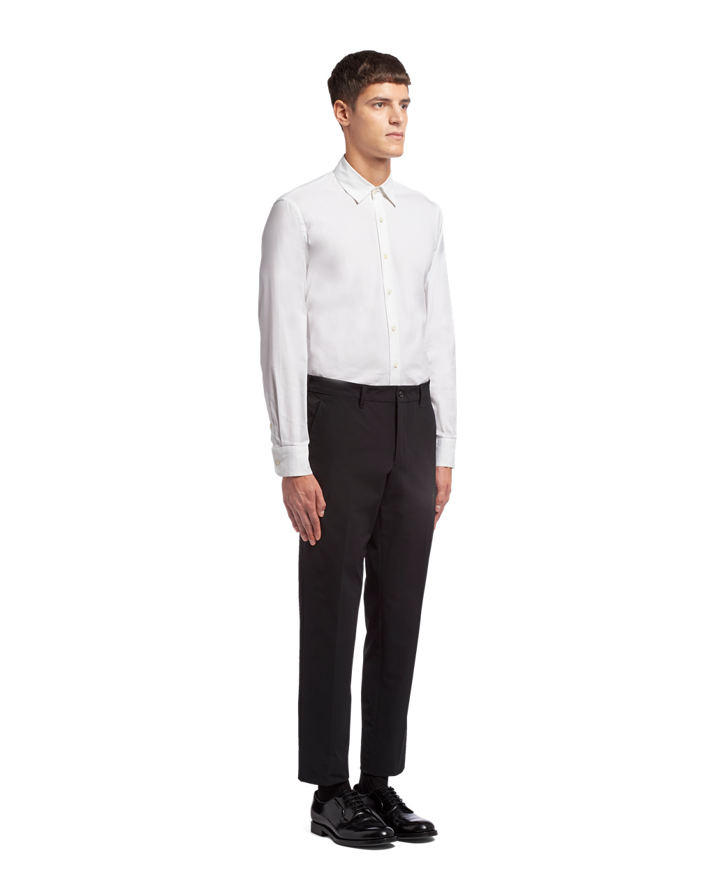 Prada Stretch Technical Fabric Trousers Čierne | LEFVSG620