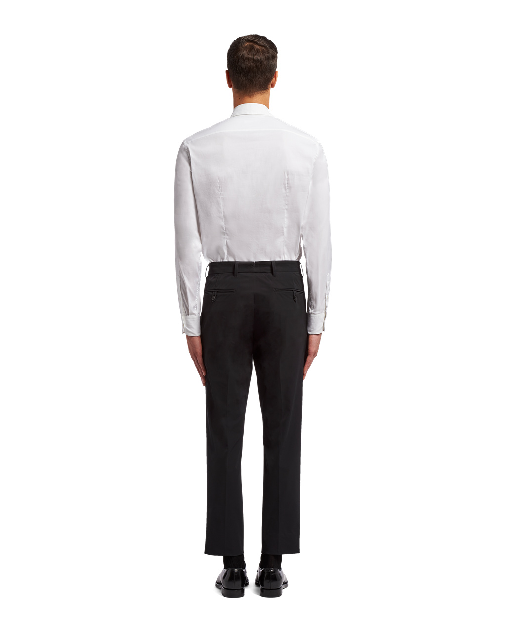 Prada Stretch Technical Fabric Trousers Čierne | LEFVSG620