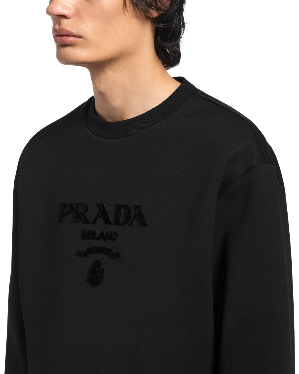 Prada Technical Bavlnene Sweatshirt Čierne | FZGBID018