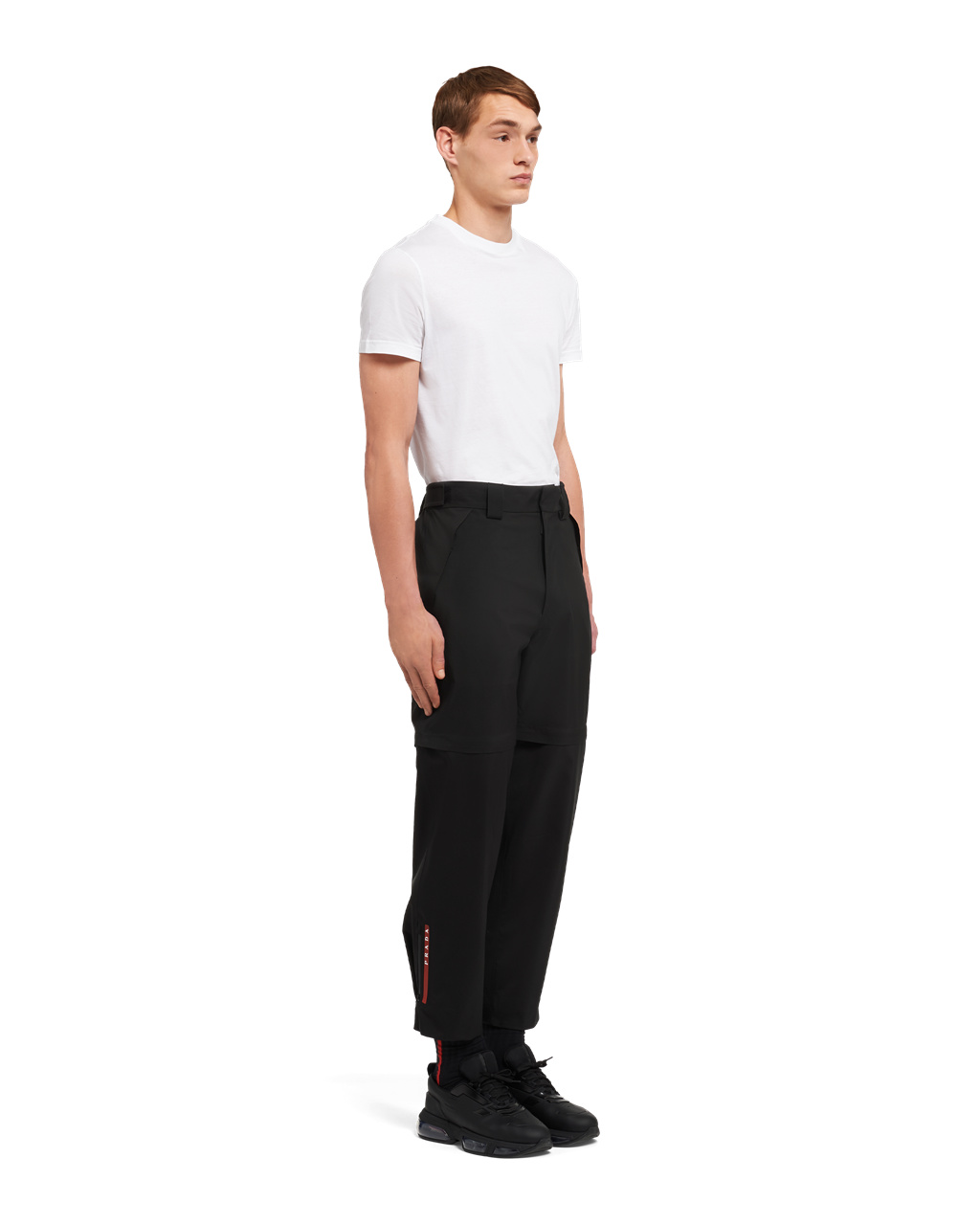 Prada Technical Fabric Siroke Topanky-leg Pants Čierne | CHNIZE215