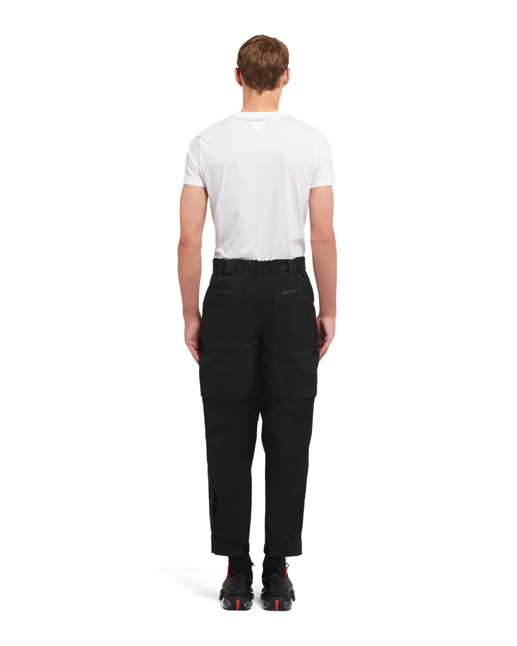 Prada Technical Fabric Siroke Topanky-leg Pants Čierne | CHNIZE215