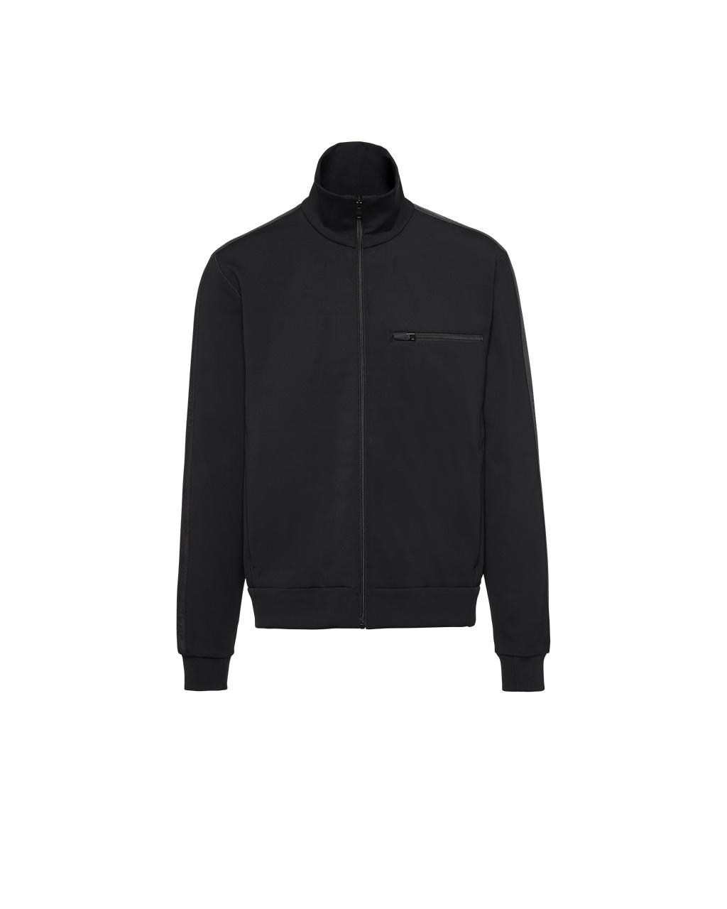 Prada Technical Fleece Jacket Čierne Čierne | VDLYRI748